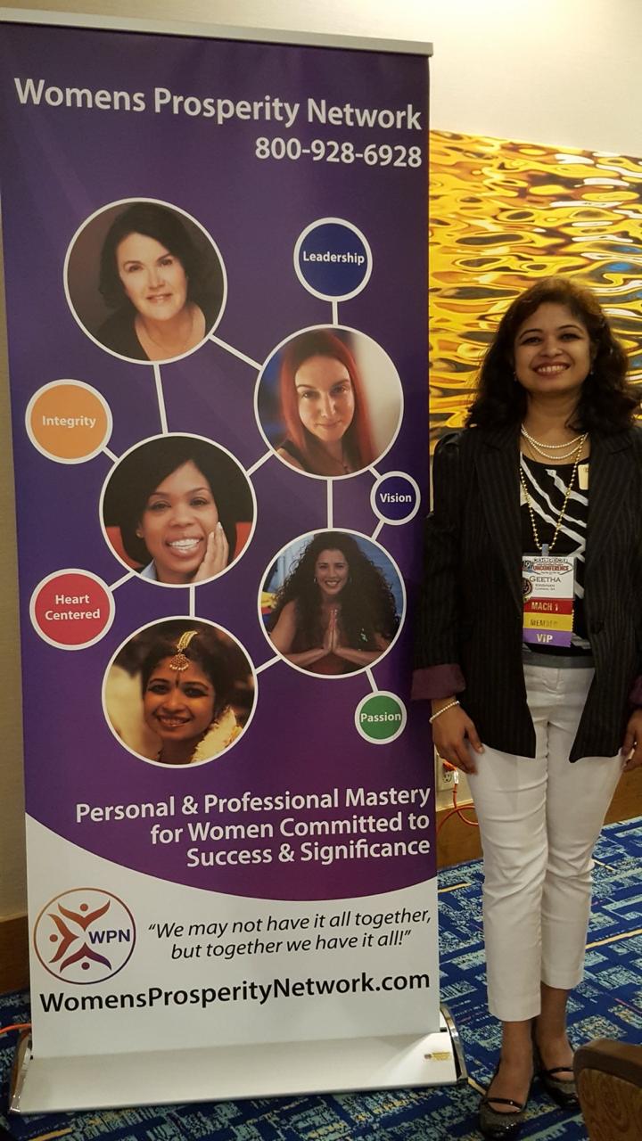 Geetha at Women's Prosperity Network conference